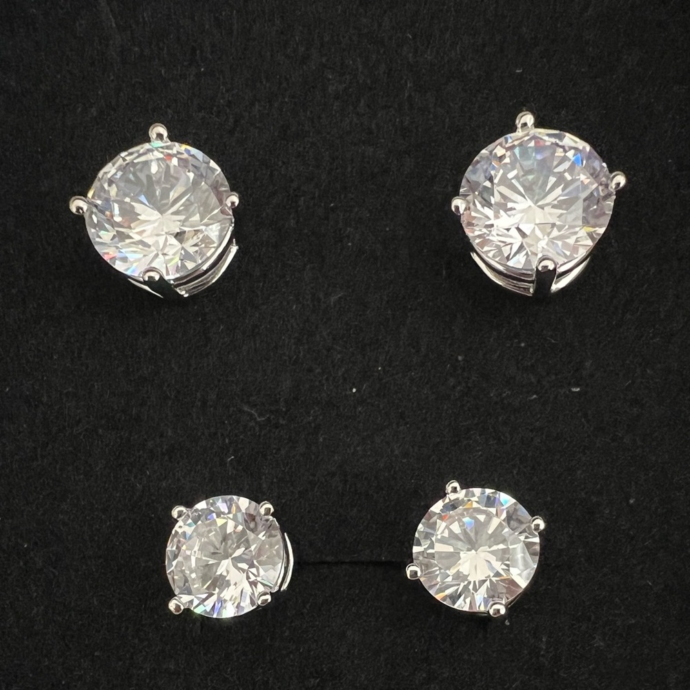 Elegant Silver Stud Earrings